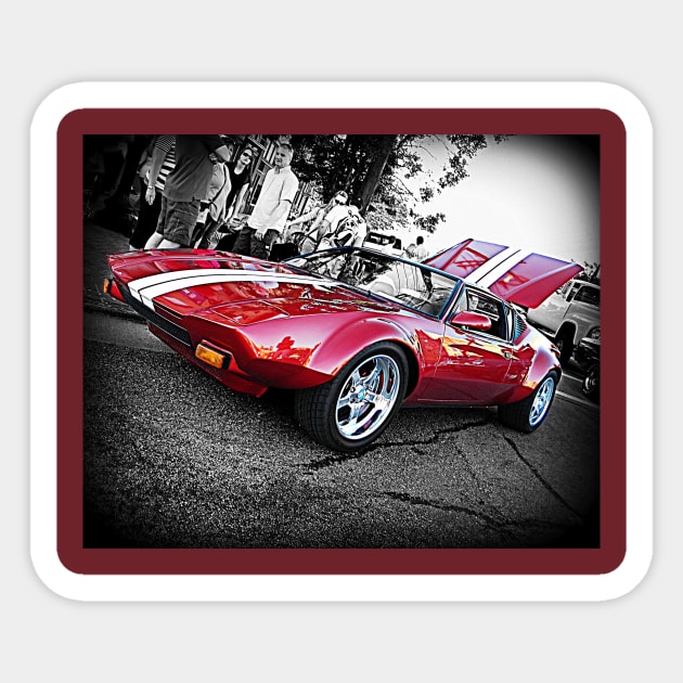 De Tomaso Supercar Sticker by Hot Rod America